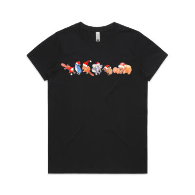 Women's Christmas shirt - Aussie animals Thumbnail