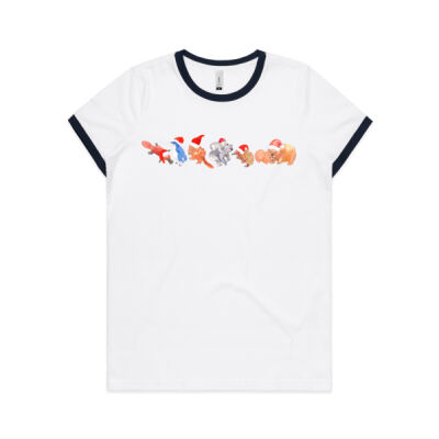Women's Christmas shirt - Aussie animals Thumbnail