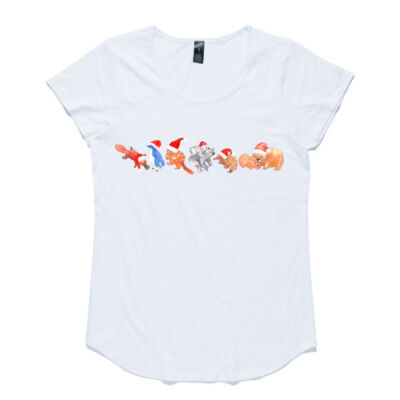 Women's Christmas shirt - Aussie animals Thumbnail